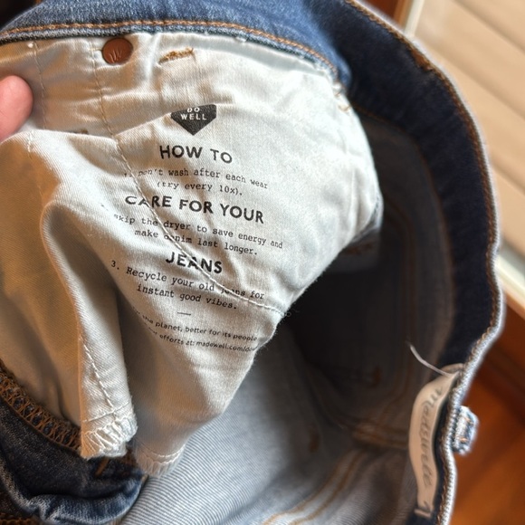 Madewell women’s 10” high-rise skinny jeans a size 27T - Picture 7 of 7